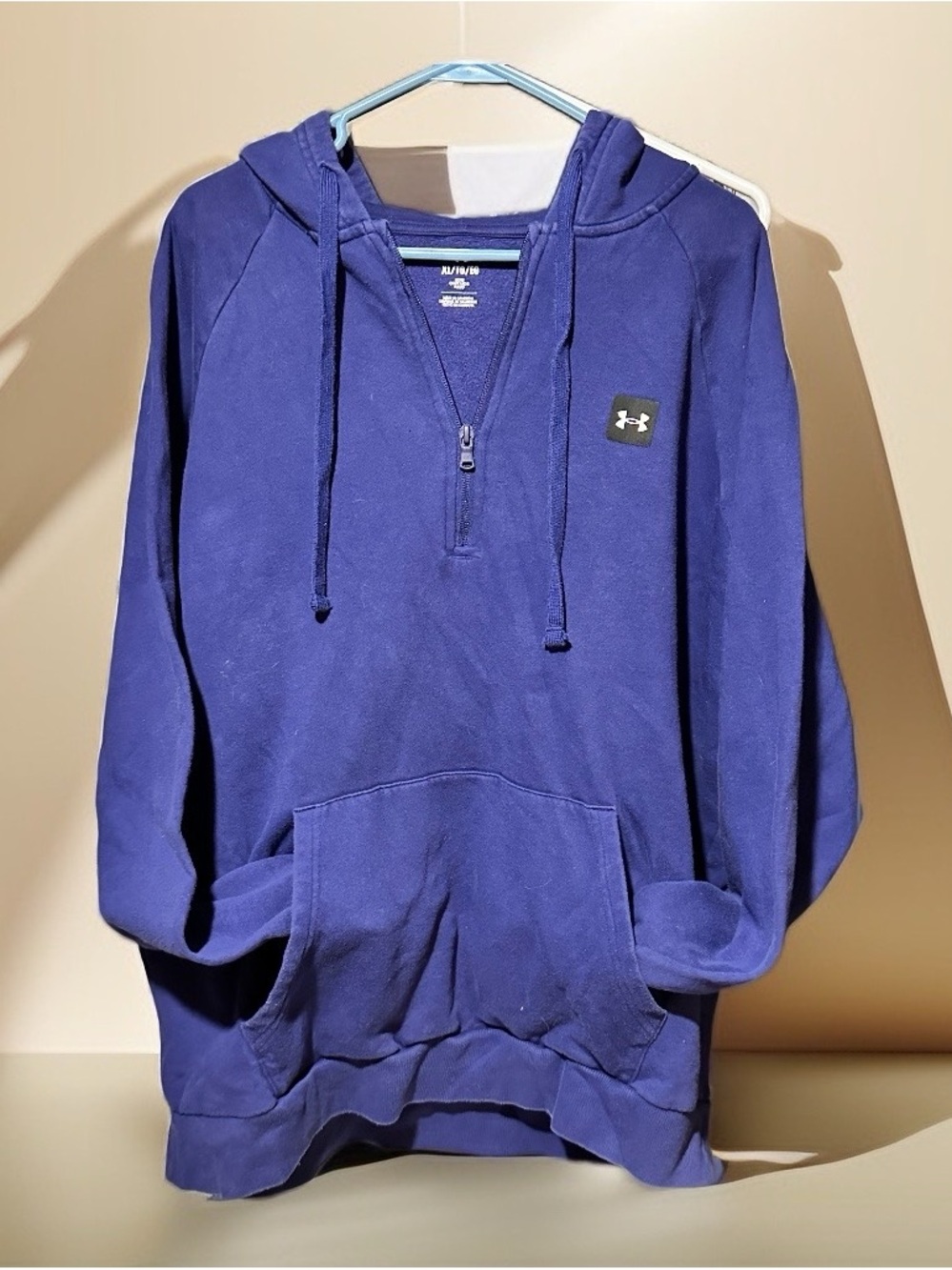 Under Armour Men's Deep Purple Quarter-Zip Hoodie
